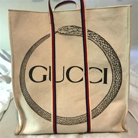 gucci ouroboros print tote|Gucci Canvas Ouroboros .